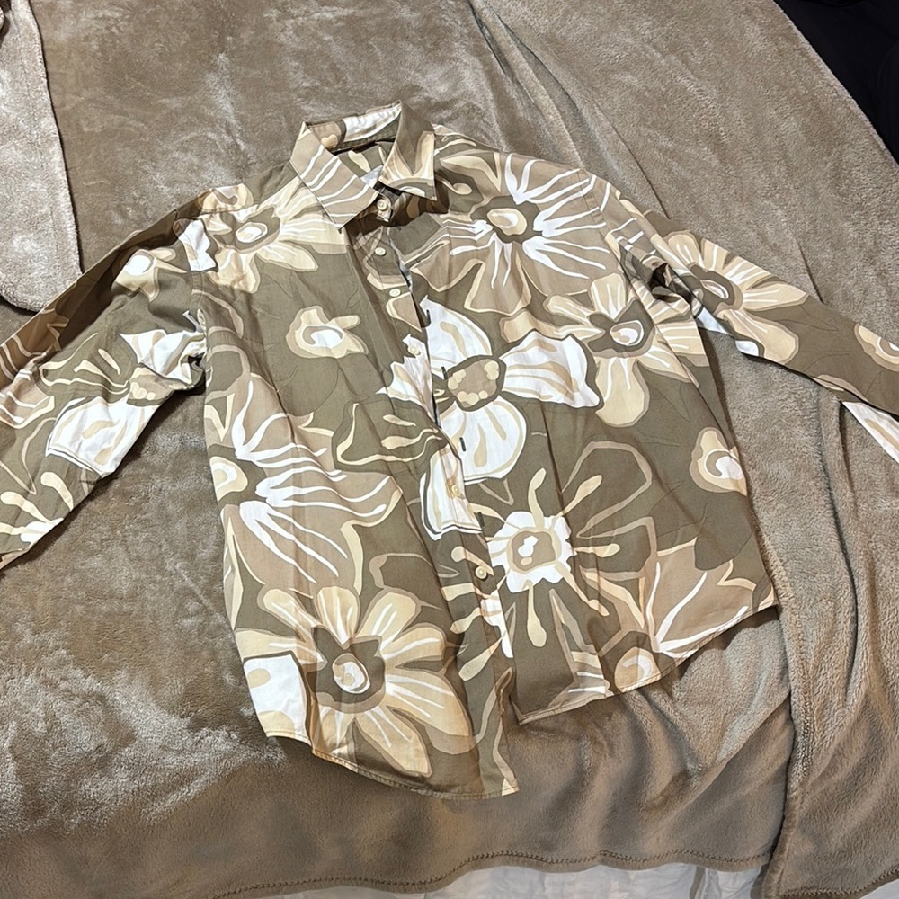 Michael Kors Beige Floral Women's Jacket
